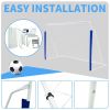 Kids Soccer Goals for Backyard Portable Youth Soccer Goal with Net 8x5 FT