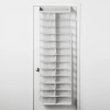 Over The Door 26 Shelf Mesh Shoe Organizer Light Gray